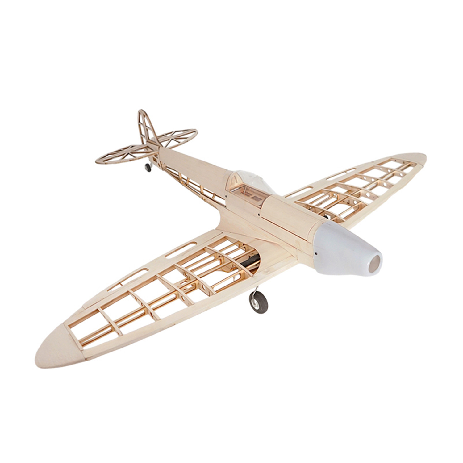 Model Kit Spitfire - Kit pesawat kayu Balsa potongan Laser
