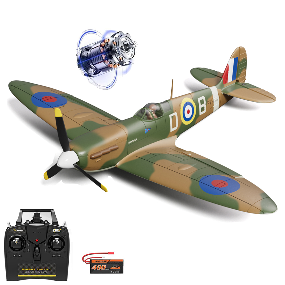 Model Kit Spitfire - Pesawat RC Volantexrc Spitfire 500mm Dengan