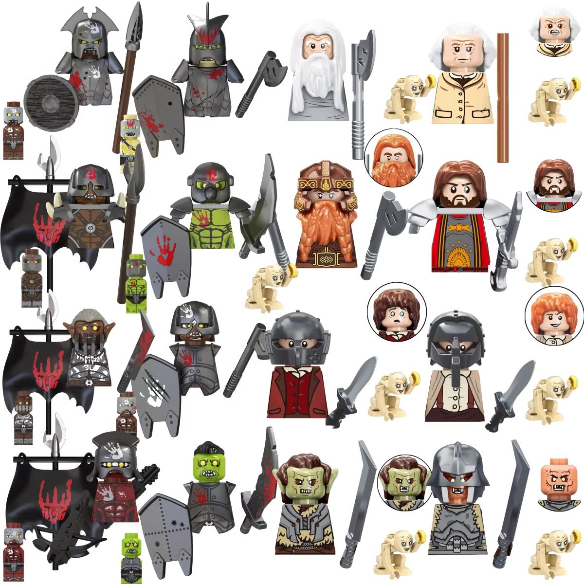 Model Kit Knight - Mainan Figur Aksi Mini Blind Box