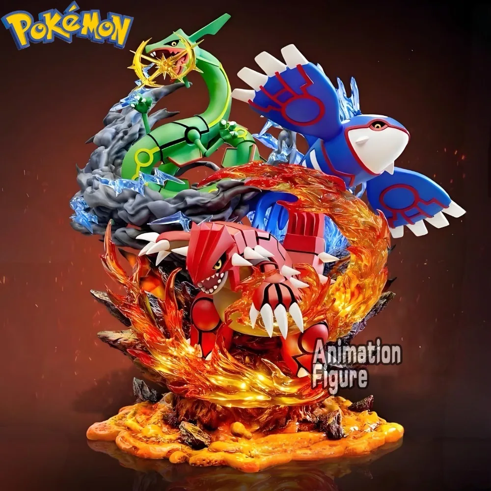 Model Kit Kyogre - 35Cm/13.78in Figur Anime Pokemon Groudon Kyogre