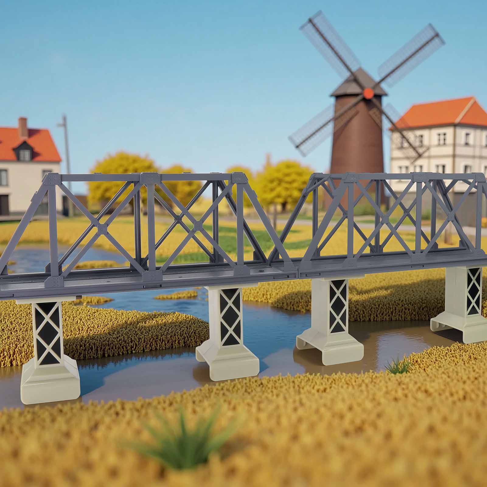 Model Kit Train - Evemodel HO Skala 1:87 Kit Jembatan