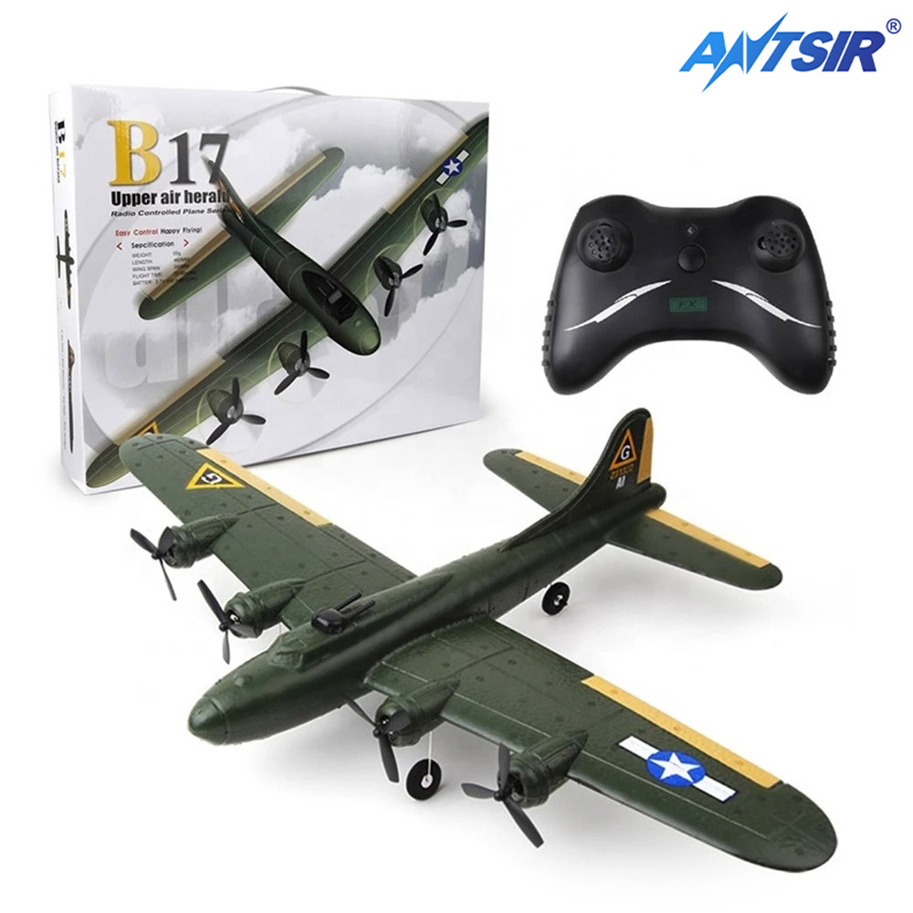 Model Kit Spitfire - Mainan pesawat Remote Control anak-anak, FX817