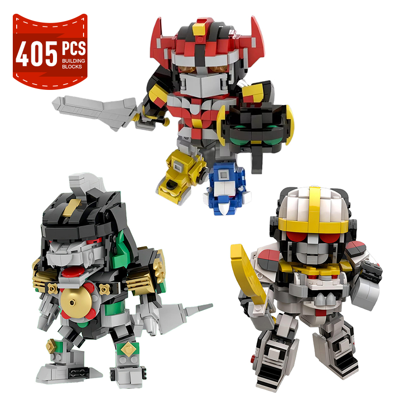 MOC Mighty Morphined Power-Ran - Model Kit Voltron ulasan dan harga
