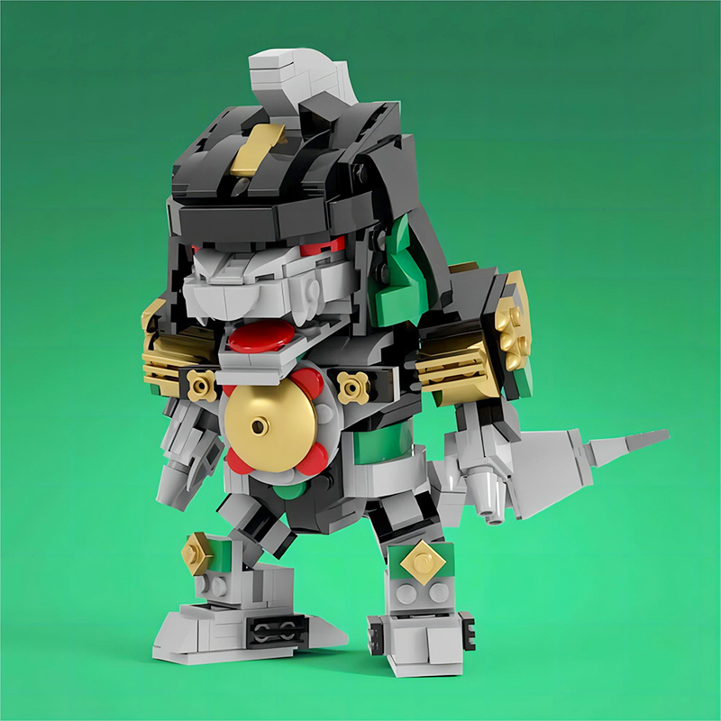MOC Mighty Morphined Power-Ran - Model Kit Voltron ulasan dan harga