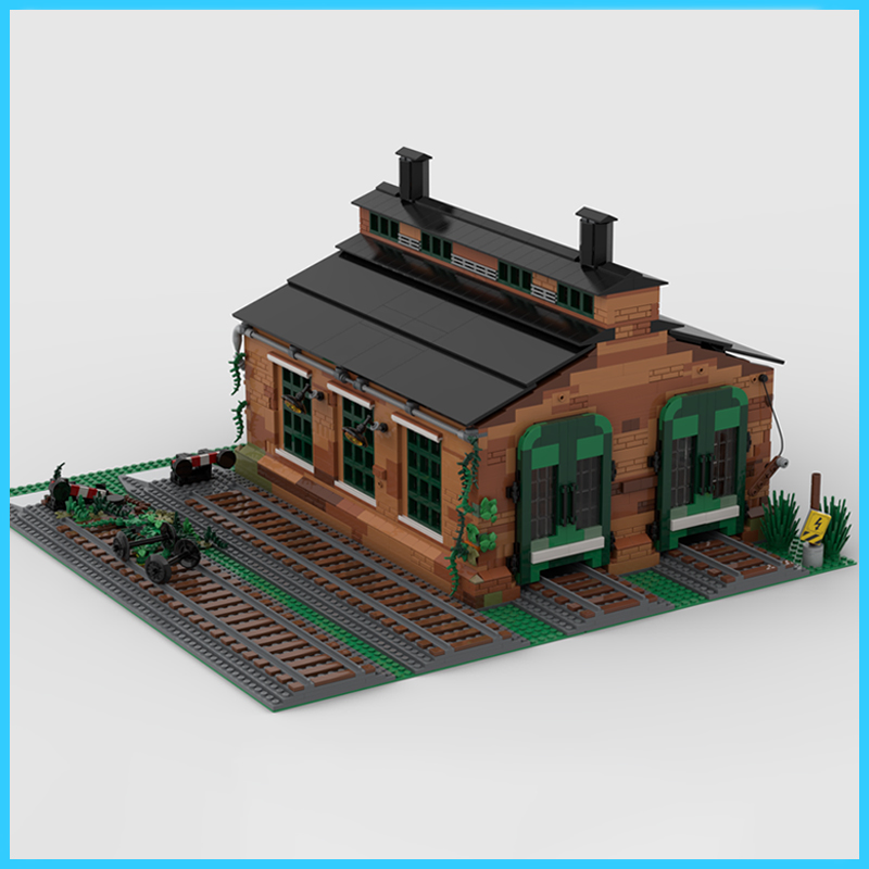 MOC Model Arsitektur Gudang Ke - Model Kit Train ulasan dan harga