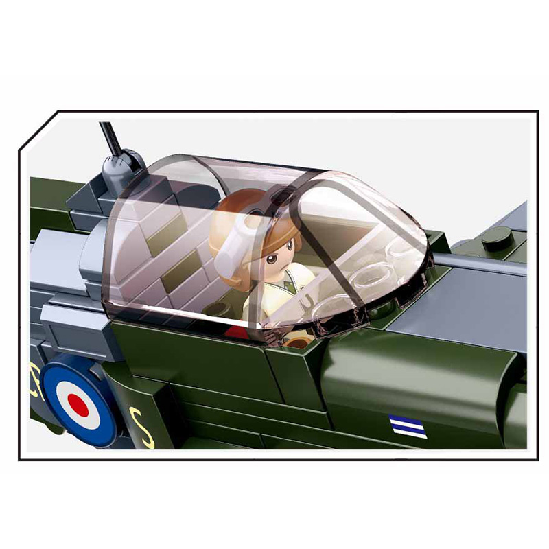 290 Buah 0712 WW2 Mainan Blok  - Model Kit Spitfire ulasan dan harga